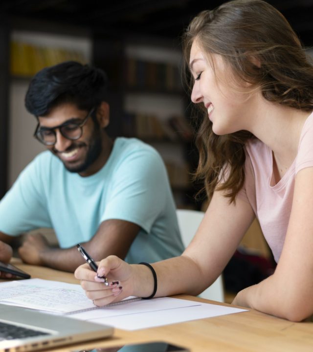 college-girl-boy-studying-together